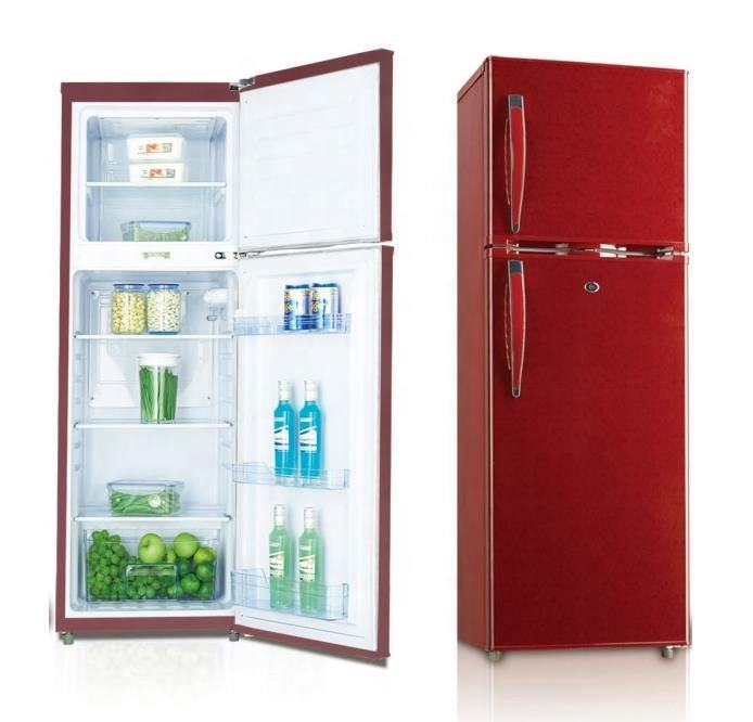 200 Liter Top Mounted Double Door Refrigerator Frigo Colorful Fridge Freezer