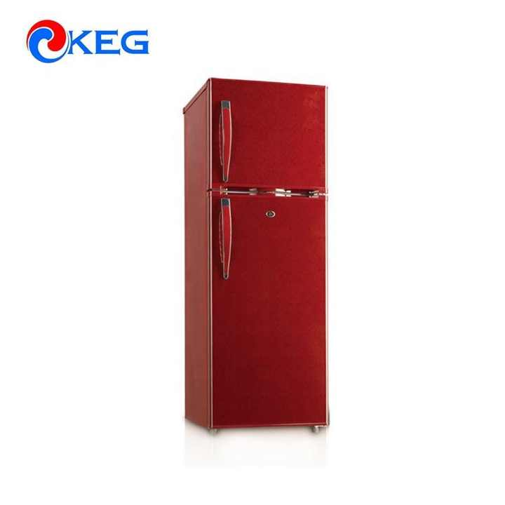 200 Liter Top Mounted Double Door Refrigerator Frigo Colorful Fridge Freezer