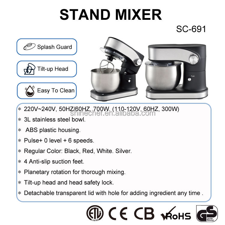 SOHEF Professional Bakery Mixer 3L 5L 7L 10L 16L Planetary Dough Mixer for Bread Cake Cookie Custom Logo