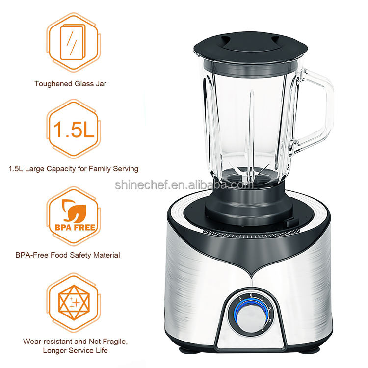 Electric Countertop Fresh Juicer Kitchen Fruit Blender Professional Smoothie Blender Maker