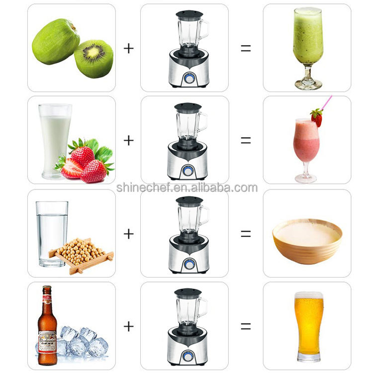 Electric Countertop Fresh Juicer Kitchen Fruit Blender Professional Smoothie Blender Maker