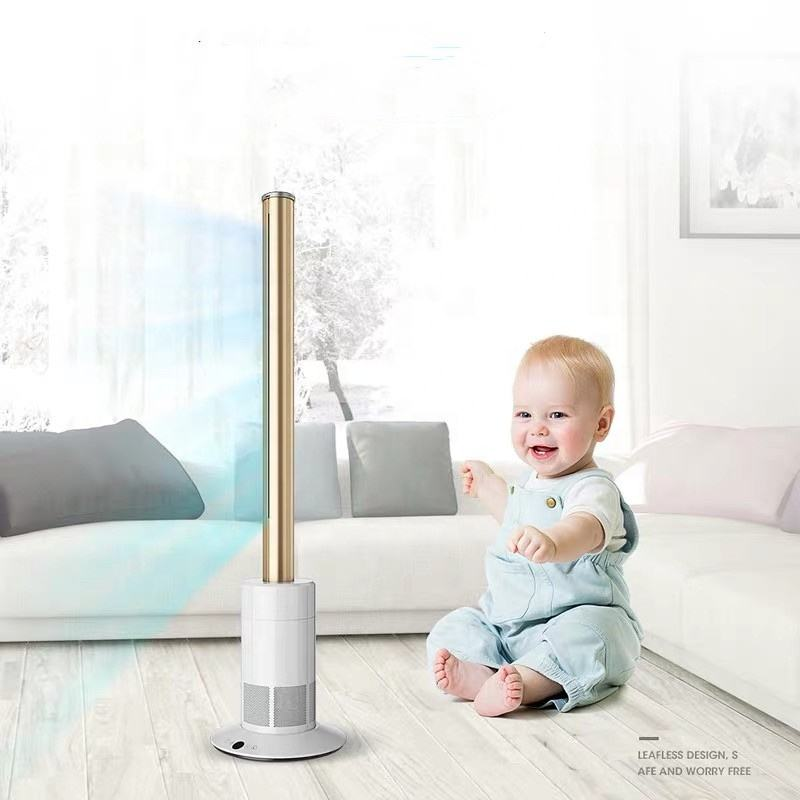 Stand Solar Electric Fan Bedroom Bladeless Cooling Floor Fan Electric air Condition Bladeless Remote Control Fan