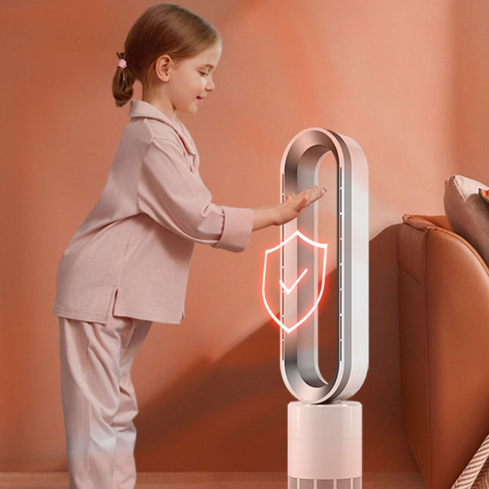 1800W Cool and Hot Electric Room Heater Portable Bladeless Fan Heater Air Conditioner Bladeless and Hot Heater Fan for Home Use