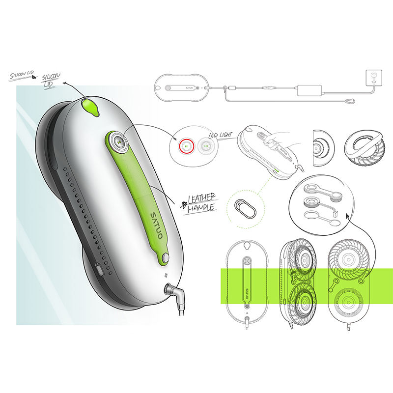 Smart Home Electric Glass Window Washer Remote Control APP-Controlled Robot Brushless Motor for Household Cleaning Glass Floor