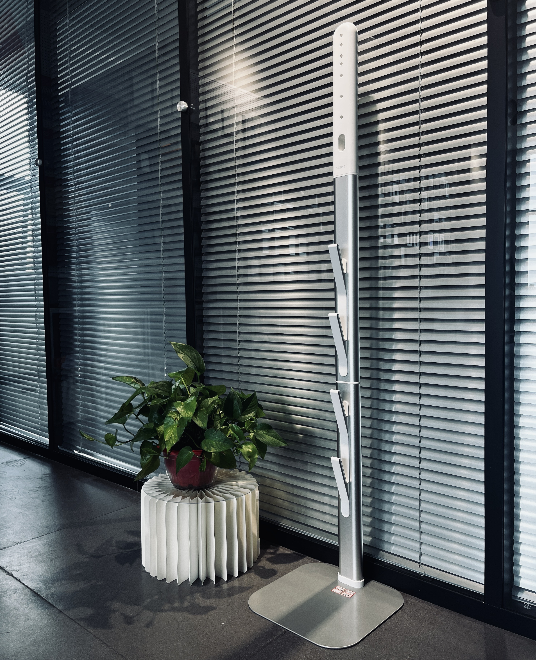 Adjustable Height Manual Aluminum Alloy + ABS Telescopic Multi-Layer Rack Floor Vacuum Cleaner Stand for Commercial Use 2-Year