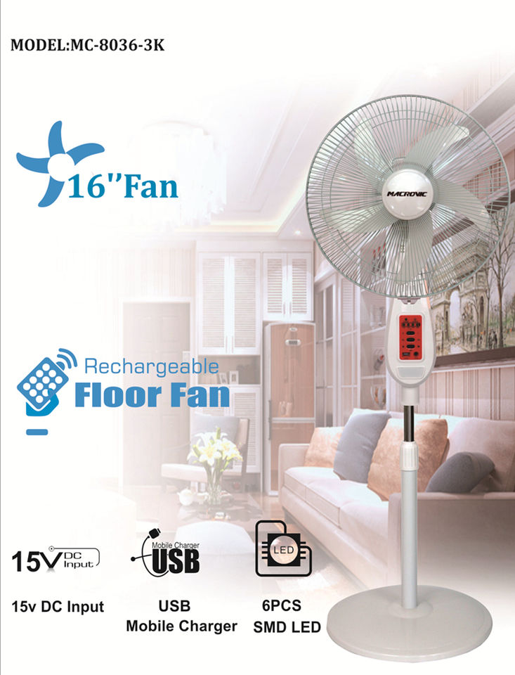 2025 Hot Selling Solar Electric Popular 18 Inch Rechargeable Standing Electric Portable Fan With Light