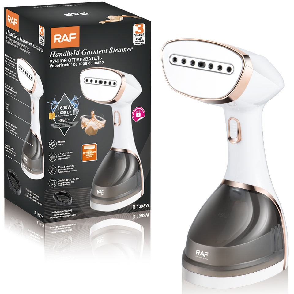 RAF R.1393 Portable Fast Heat-Up Dry Iron Powerful Handheld Fabric Steamer Electric Steam Iron for Household Use