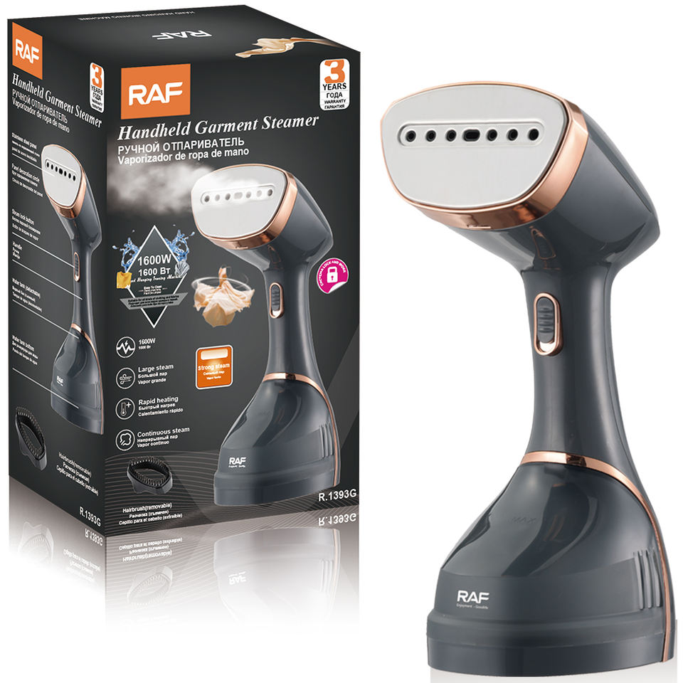 RAF R.1393 Portable Fast Heat-Up Dry Iron Powerful Handheld Fabric Steamer Electric Steam Iron for Household Use