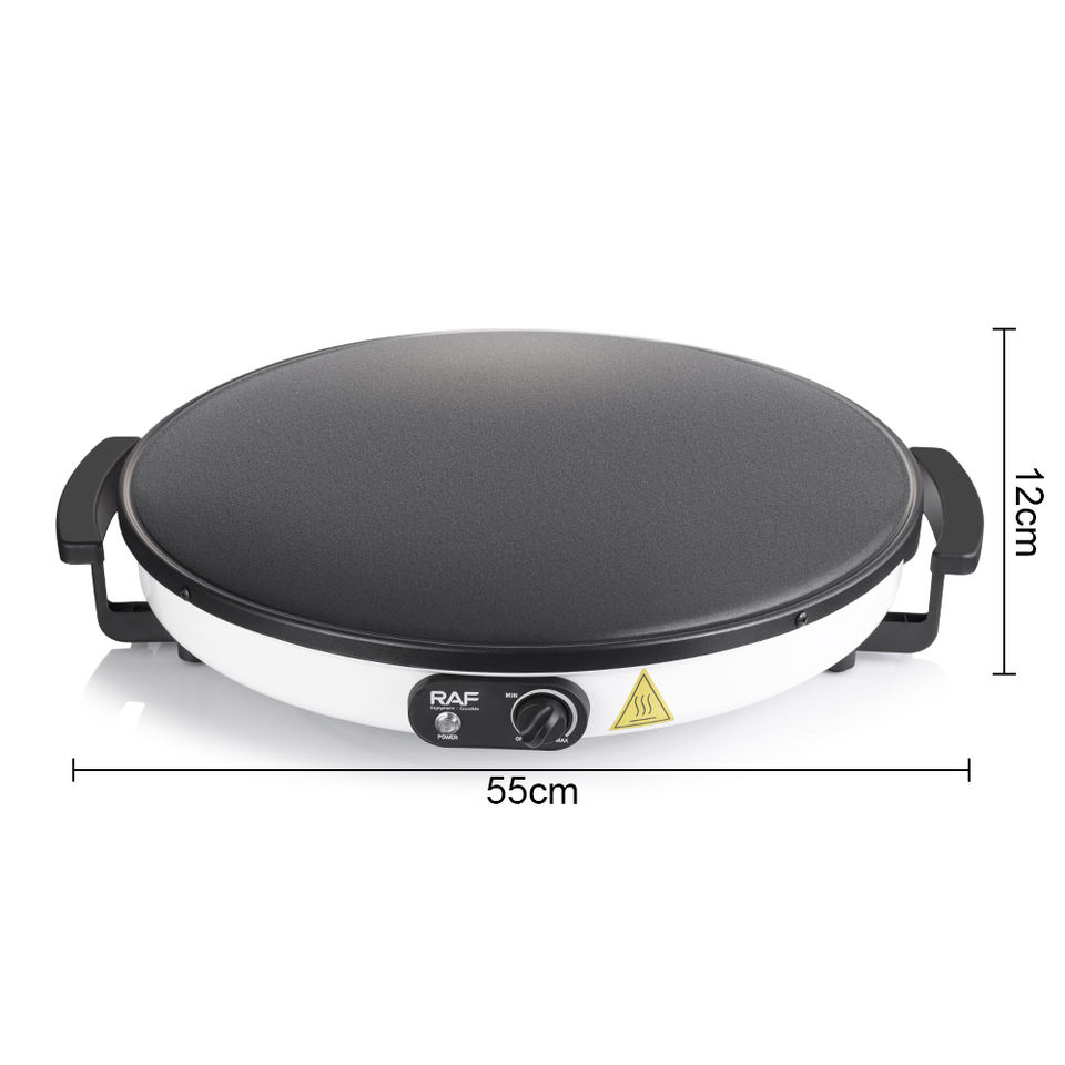 Wholesale Portable Electric Crepe Pancake Maker 55cm Diameter Non-Stick Crepe Pizza Machine for Household Use