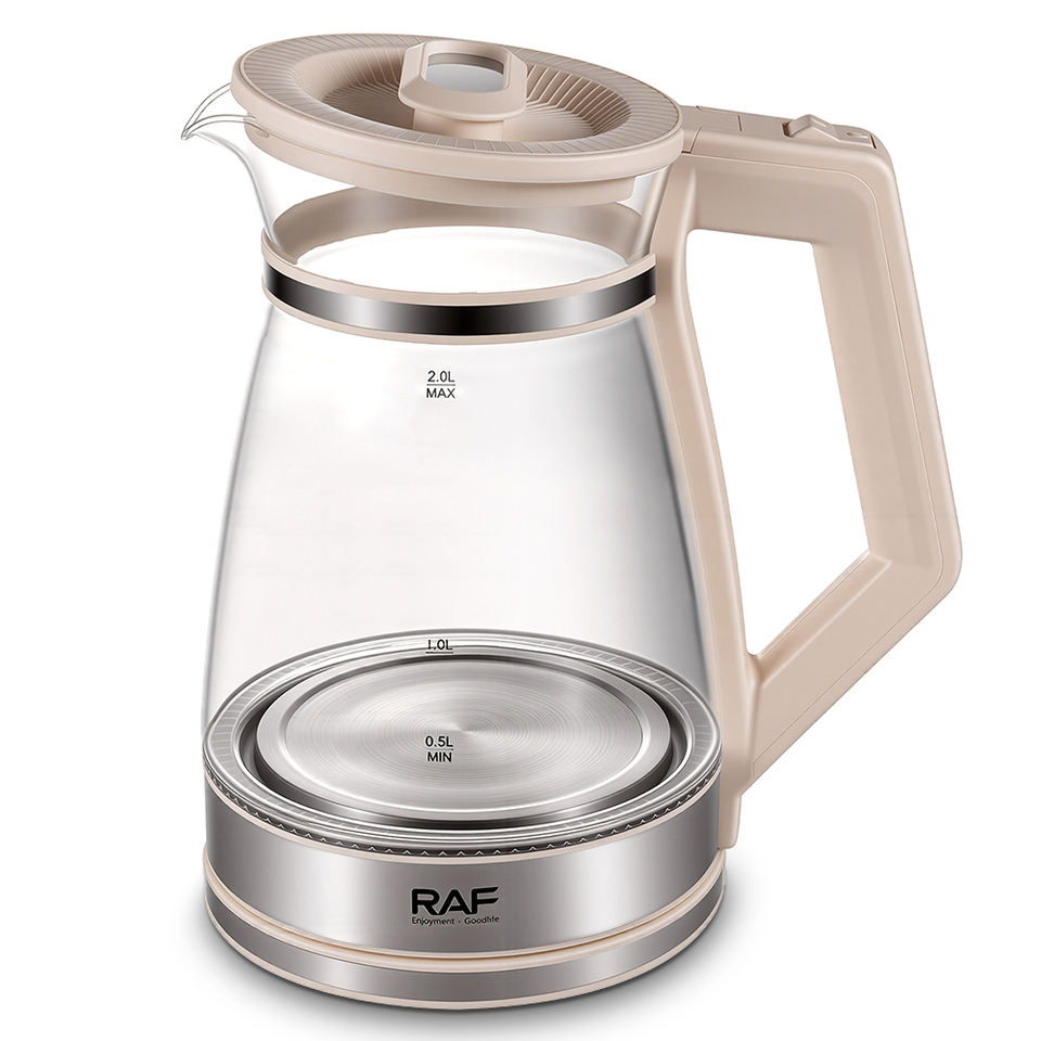 R.7220 Glass Material Automatic Power-off 2L Tea Maker Machine Electric Glass Kettles