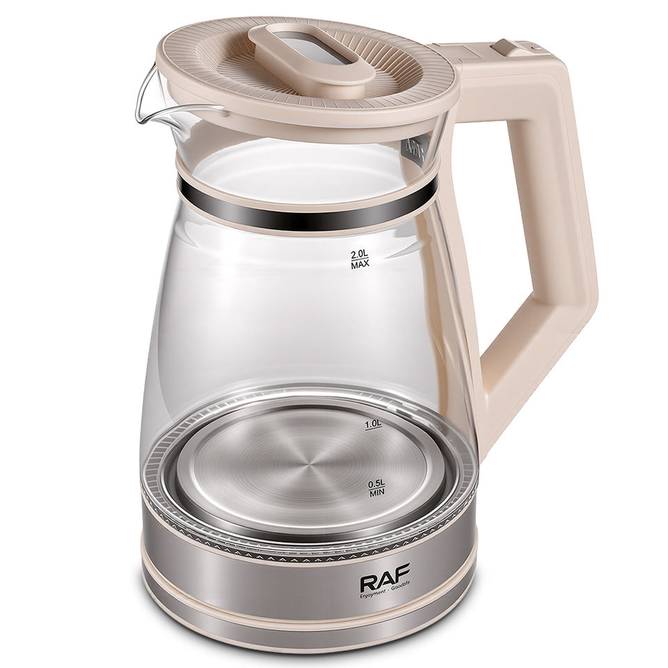 R.7220 Glass Material Automatic Power-off 2L Tea Maker Machine Electric Glass Kettles