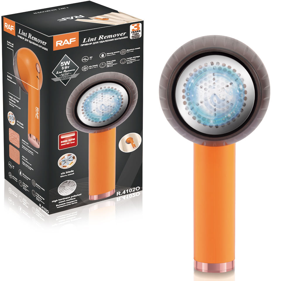 RAF R.4102 Factory Direct Sale One Click Switch Portable Electric Lint Remover for Clothes and Fabrics