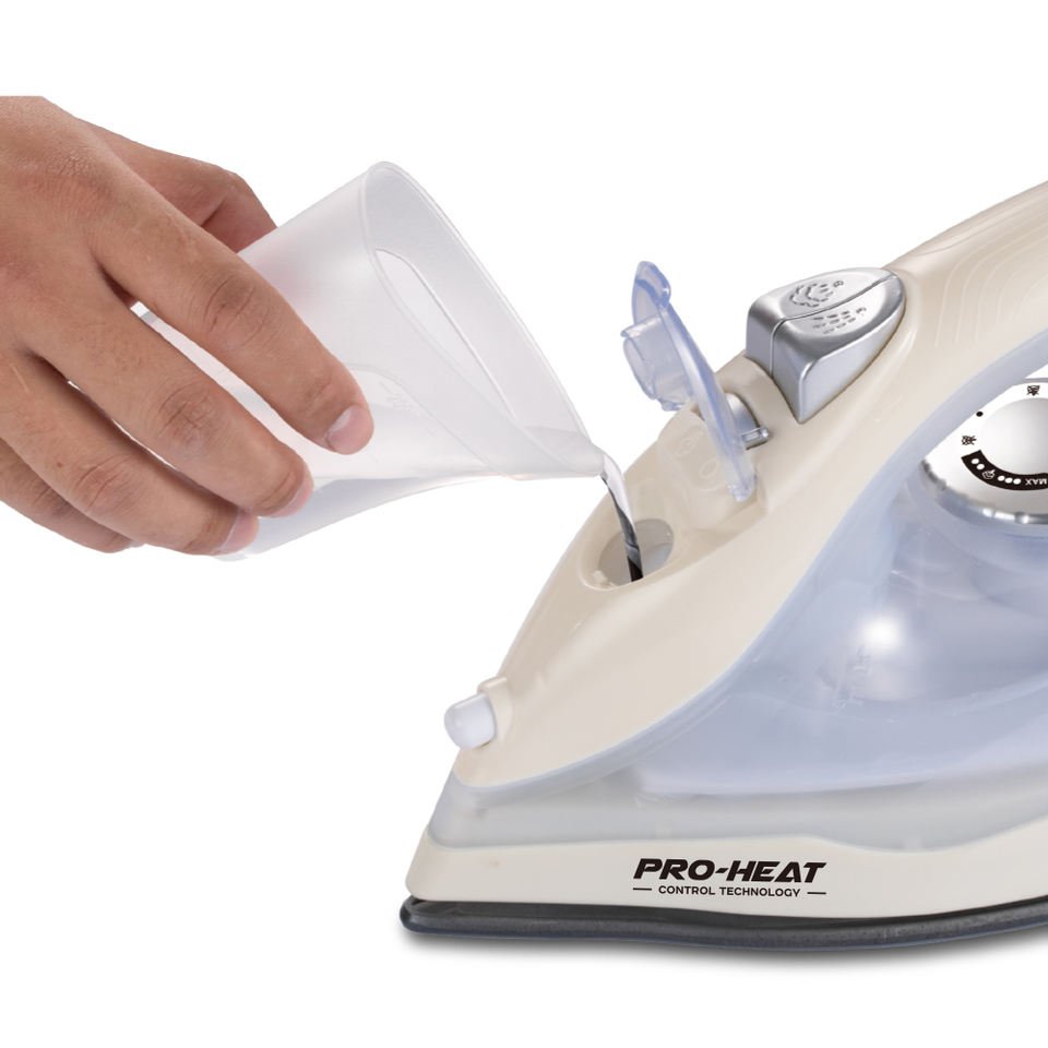 Factory Direct Sale 1200W Ceramic Soleplate Self-Cleaning Electric Steam Iron with Auto-Off Feature Dry Iron for Household Use