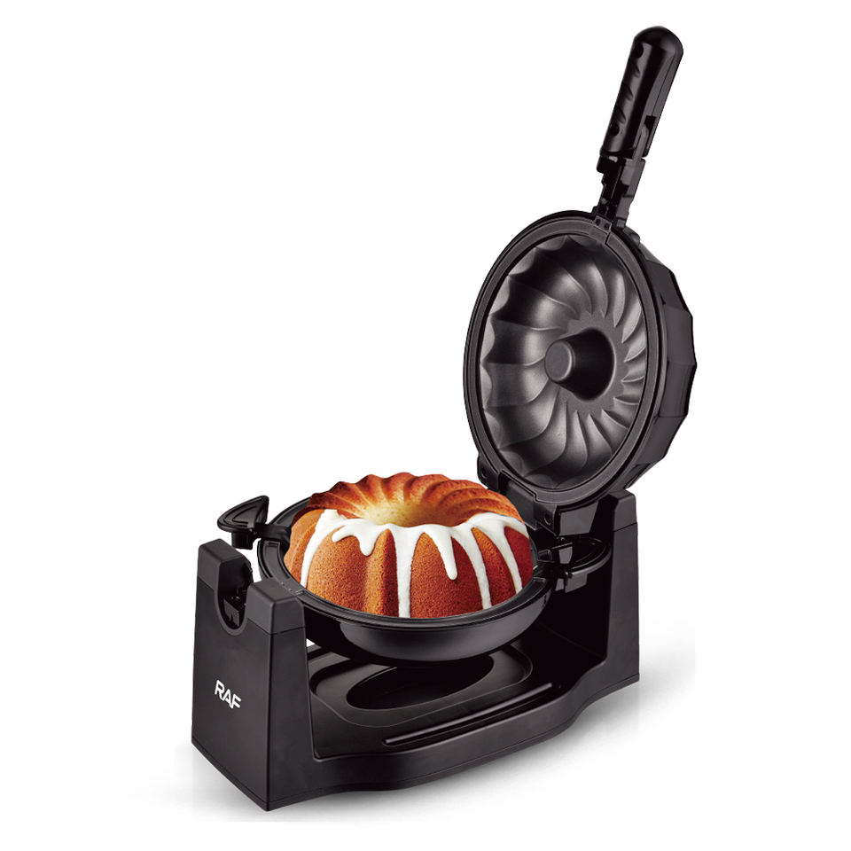 Electric Rotating Lava Cake Maker Waffle Maker with Rotated Feature