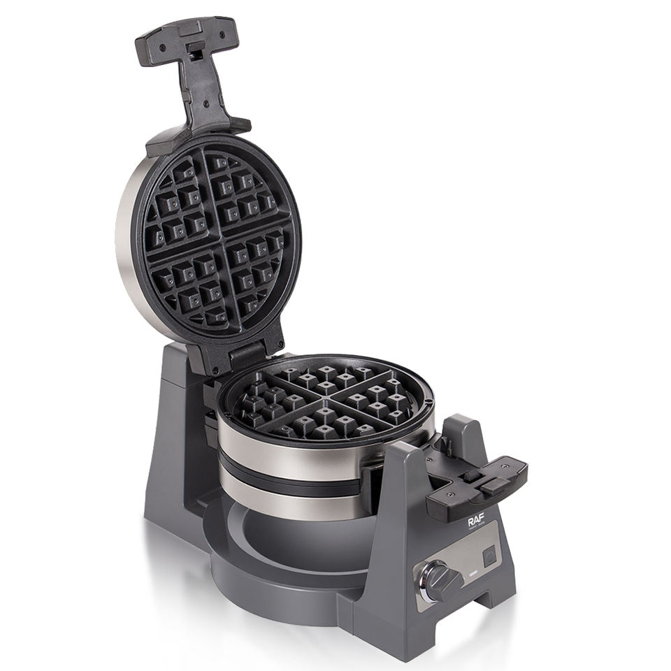 R.2600 Rotating Bubble Waffle Maker Aluminium Alloy Egg Cone Baker Easily Operated Snack Machine