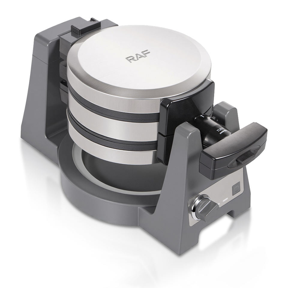 R.2600 Rotating Bubble Waffle Maker Aluminium Alloy Egg Cone Baker Easily Operated Snack Machine