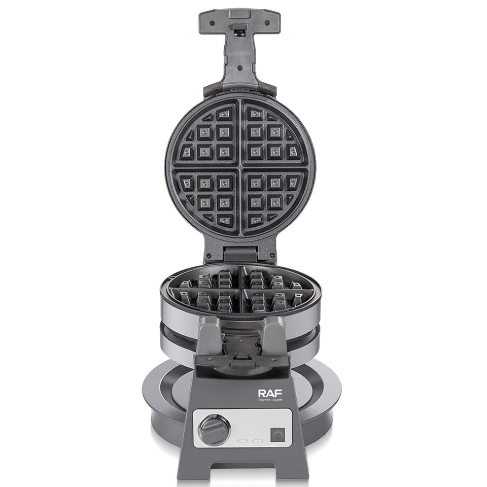 R.2600 Rotating Bubble Waffle Maker Aluminium Alloy Egg Cone Baker Easily Operated Snack Machine