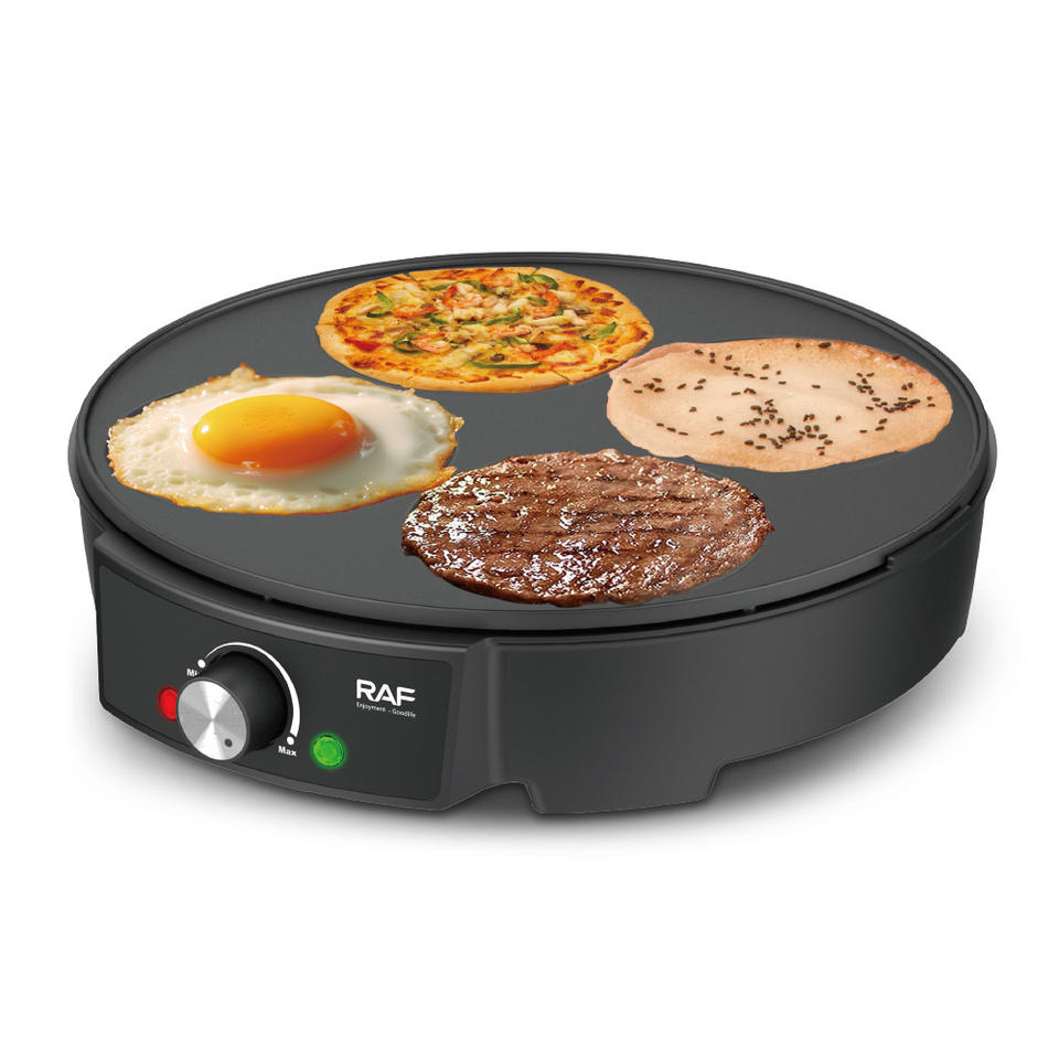 RAF Non-stick Coating Multifunction Breakfast Maker Adjustable Temperature Electric Griddle Pancake Machine for Household
