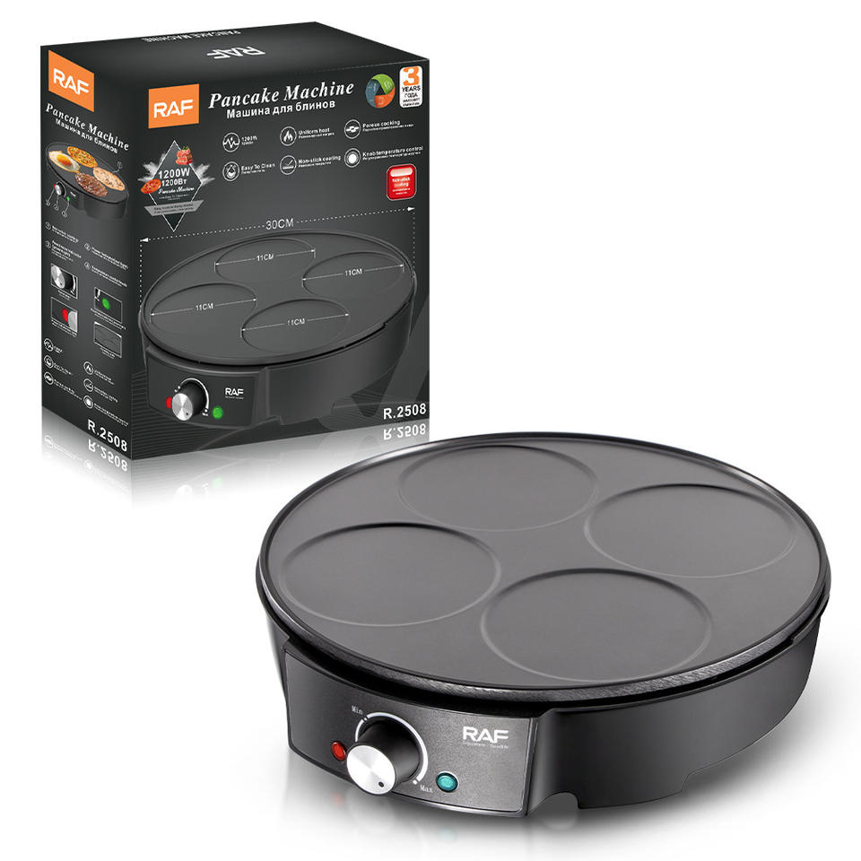 RAF Non-stick Coating Multifunction Breakfast Maker Adjustable Temperature Electric Griddle Pancake Machine for Household