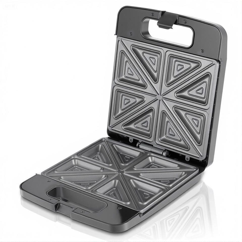 Household Double-Sided Waffle Maker & Sandwich Maker with Thawing Function Cool Touch Easy Clean Features