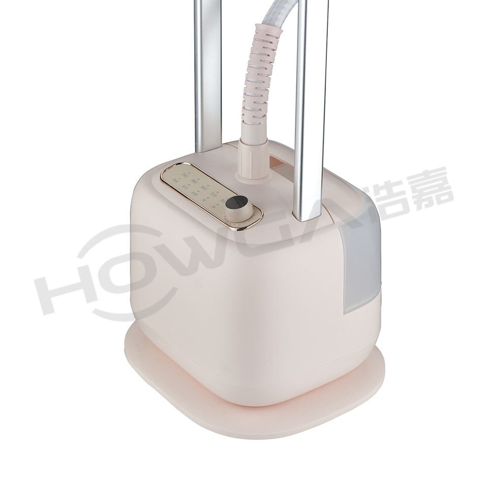 10 Adjustable Levels Vertical Steam Iron Stand Double Supporting Poles Upright Ironing Garment Steamer with Continous Steam