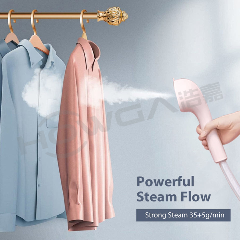 10 Adjustable Levels Vertical Steam Iron Stand Double Supporting Poles Upright Ironing Garment Steamer with Continous Steam