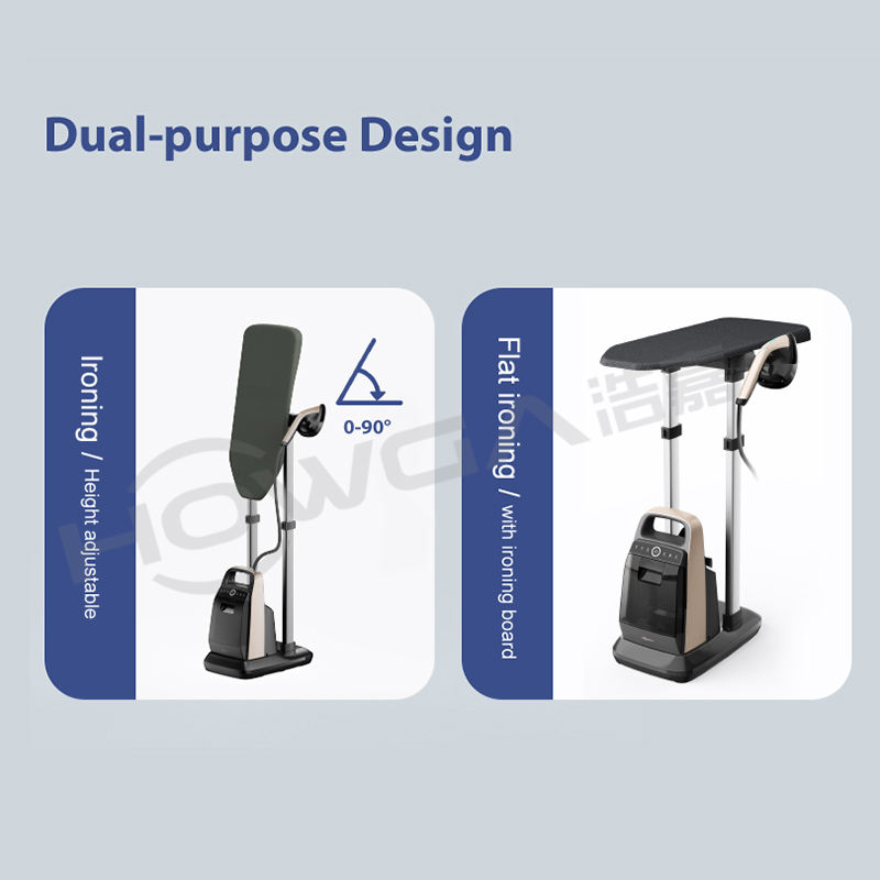 Vertically & Horizontally Upright Garment Steamer 2L Water Tank With Adjustable Board