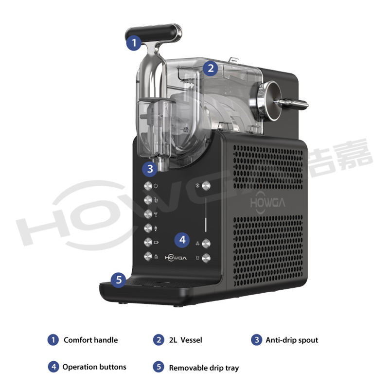 Faster Delivery Space-saving Design 5 Preset Settings 8 Levels Cooling Adjustable Self Cleaning Slushy Maker