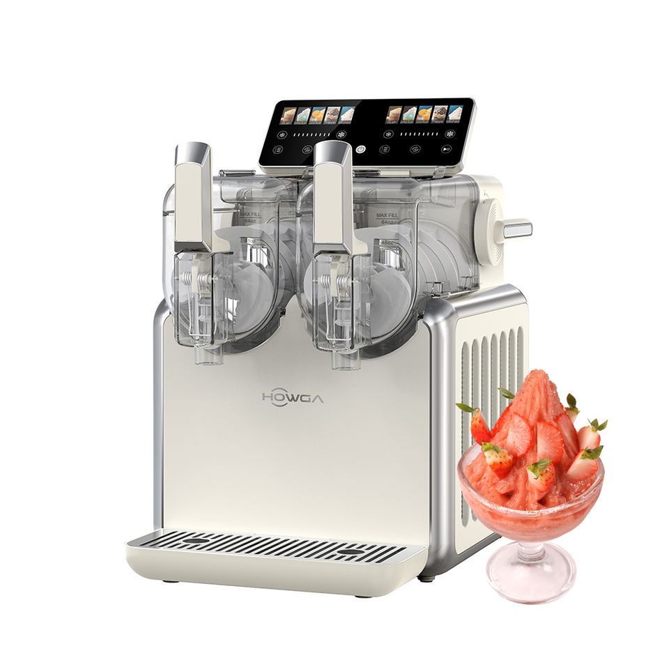 Home Use Dual Vessels Slush Chilled Juice Machine Ice Coffee Drinks Slush Milkshake Making Machine