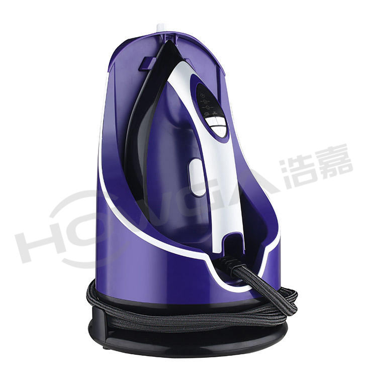 Safety Lock System for Iron & Base Ceramic Soleplate Electric Spray Steam Steation Iron for Clothes
