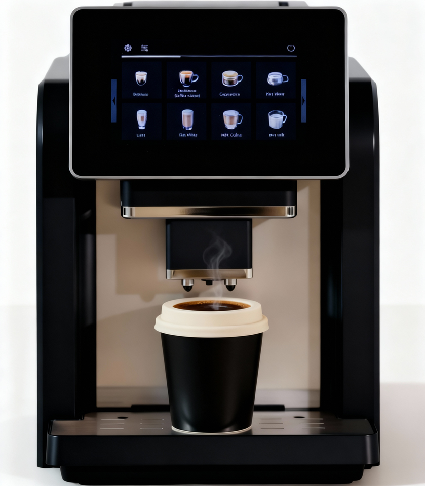 CE CB 7" Touch Screen Cafetera De Expreso Profesional Electric Smart Coffee Machine Fully Automatic Commercial Coffee Espresso