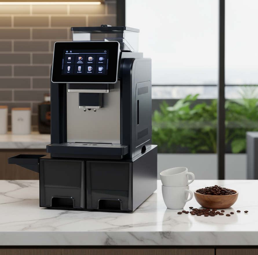 CE CB 7" Touch Screen Cafetera De Expreso Profesional Electric Smart Coffee Machine Fully Automatic Commercial Coffee Espresso