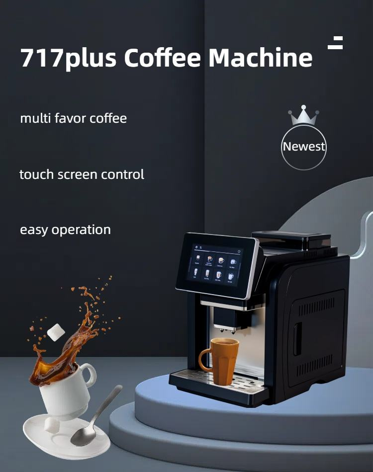 CE CB 7" Touch Screen Cafetera De Expreso Profesional Electric Smart Coffee Machine Fully Automatic Commercial Coffee Espresso