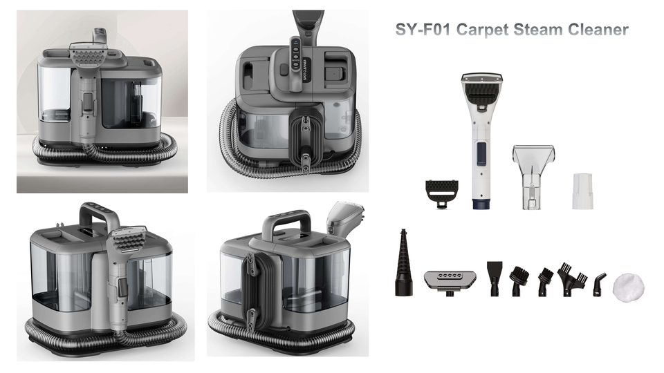 CE CB 14Kpa Powerful Steam Vacuum Cleaner Multi Surface Wet Dry Function Handheld Spot Fabric Cleaning