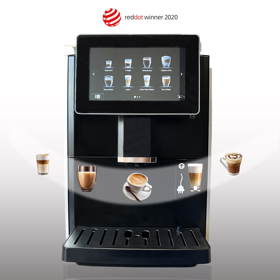Commercial Cafeteras Electric Coffee Maker Best Business Touch Screen Automatic Bean to Cup Coffee Machine With Milk Tank