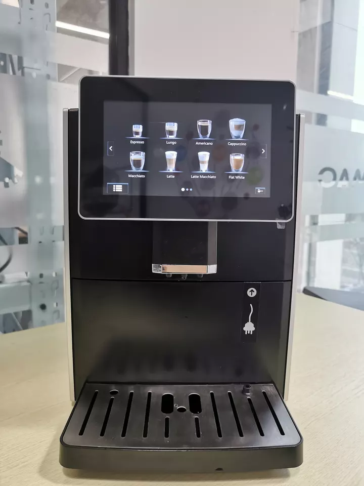 Commercial Cafeteras Electric Coffee Maker Best Business Touch Screen Automatic Bean to Cup Coffee Machine With Milk Tank