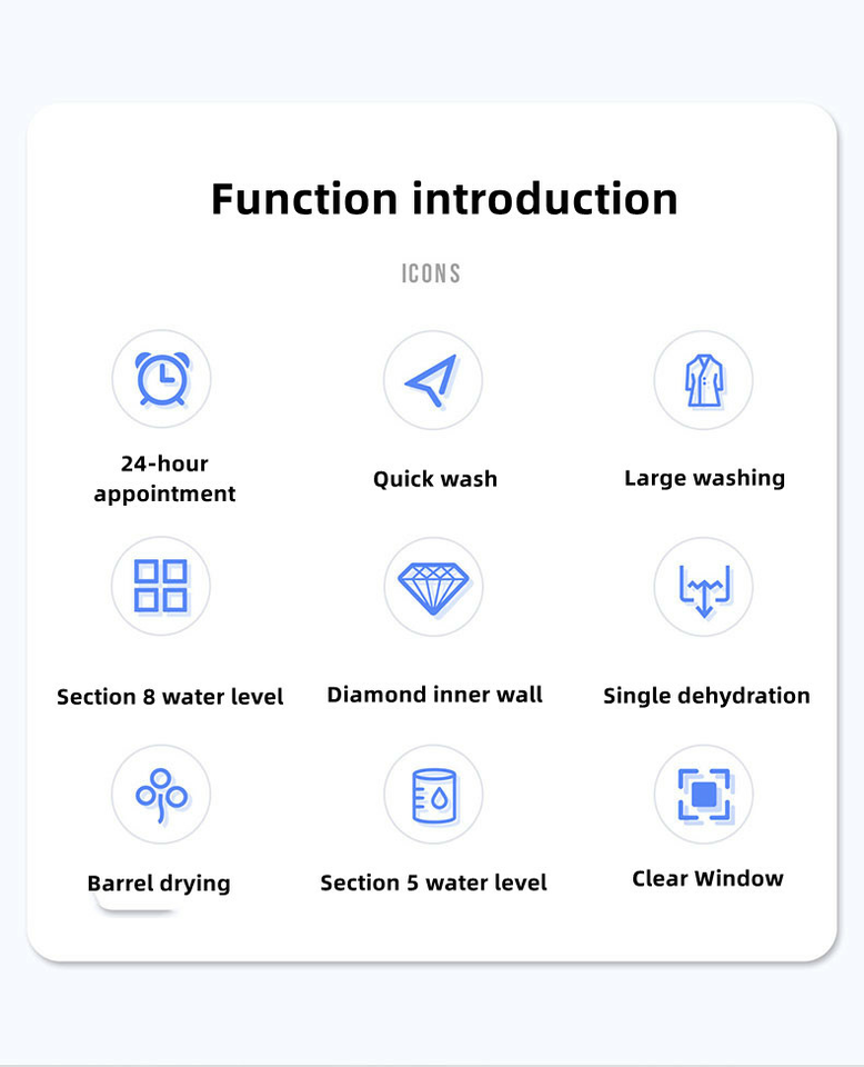 Portable Fully Automatic Household Top-load Washers Small Underwear Washing and Drying Integrated Pulsator Washing Machine