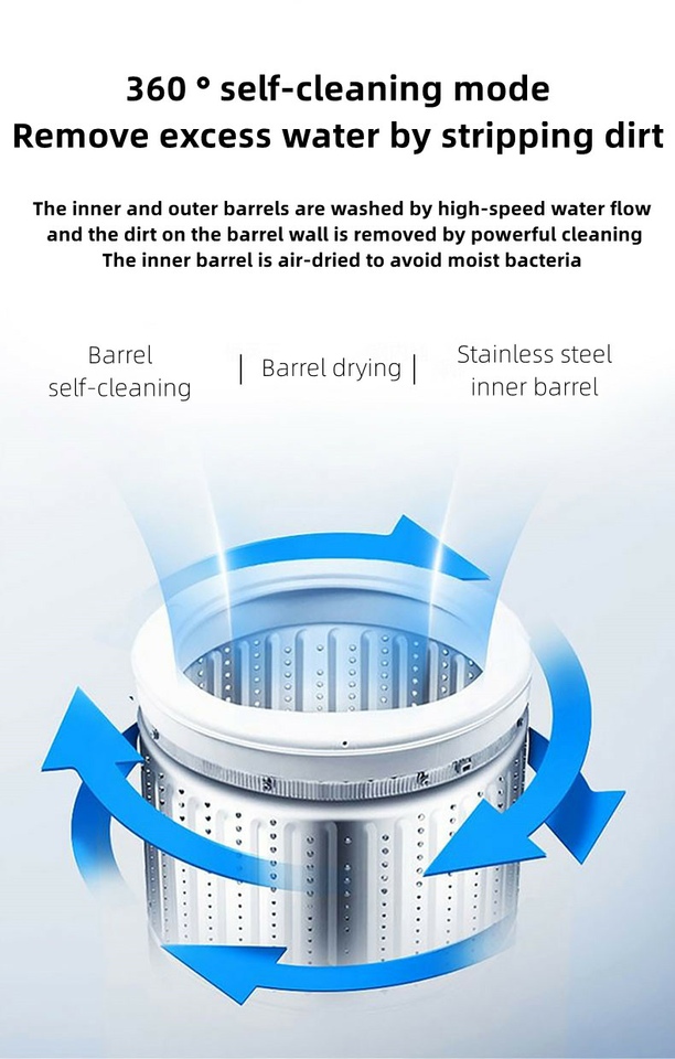 Professional Smart Automatic Touch Control Washer Small Portable Carpet Clothes All-In-One Washing Machine With Dry