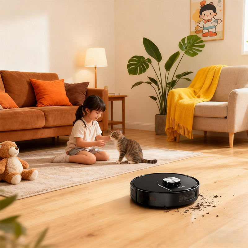 Automatic Intelligent RechargingNavigation Driving Intelligent Robot Vacuum Cleaner with Self-Emptying Dustbin Remote Control
