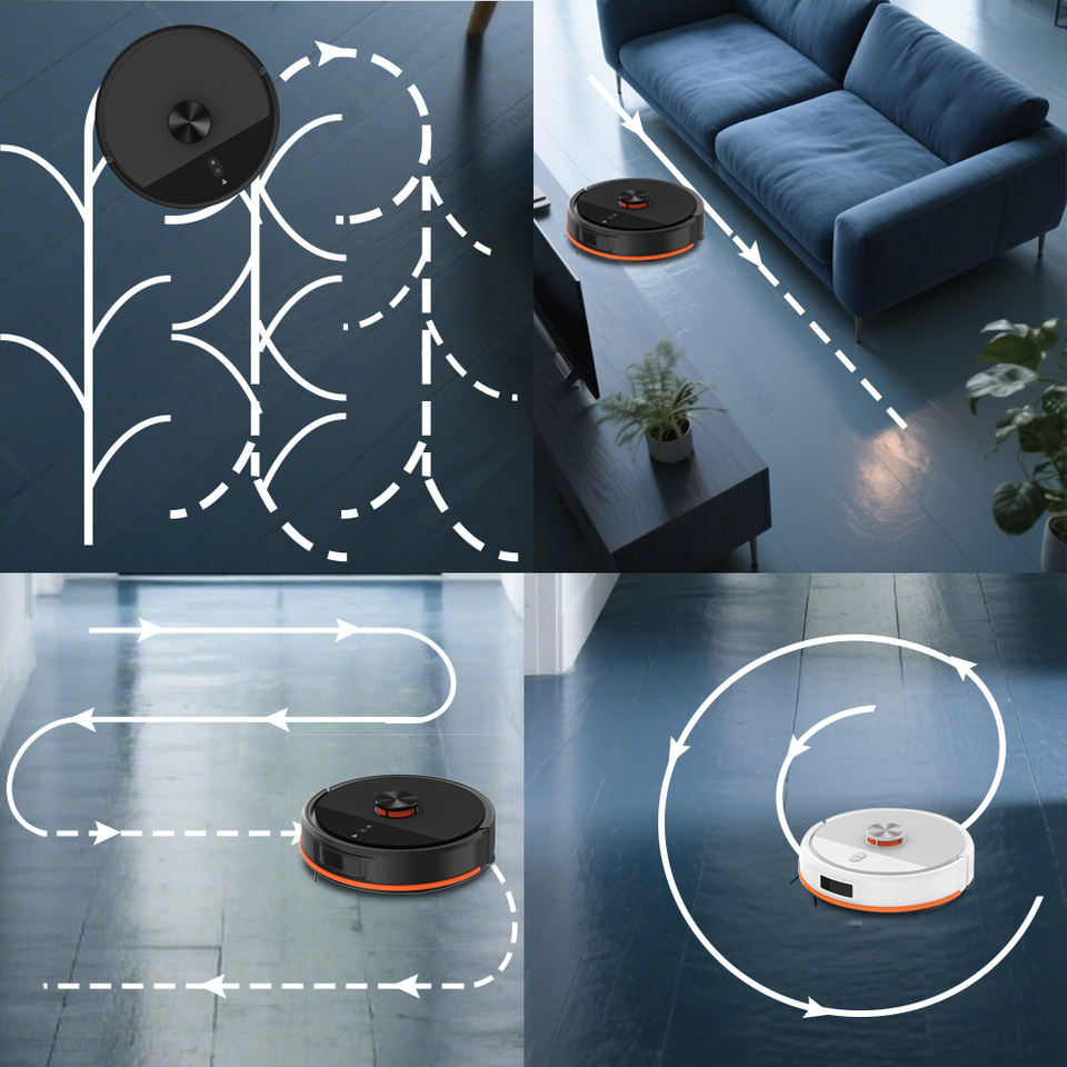 Wifi Tuya APP Floor Cleaning Robot With Self-Emptying Dustbin Mopping LDS Laser Smart Robot Vacuum Cleaner