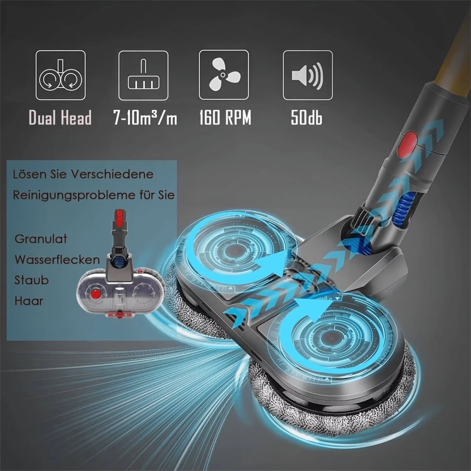 Wet and Dry Motorized Soft Roller Cleaner Head Replacement Fit for Dysons V7 V8 V10 V11 V15 Vacuum Cleaner Spare Parts