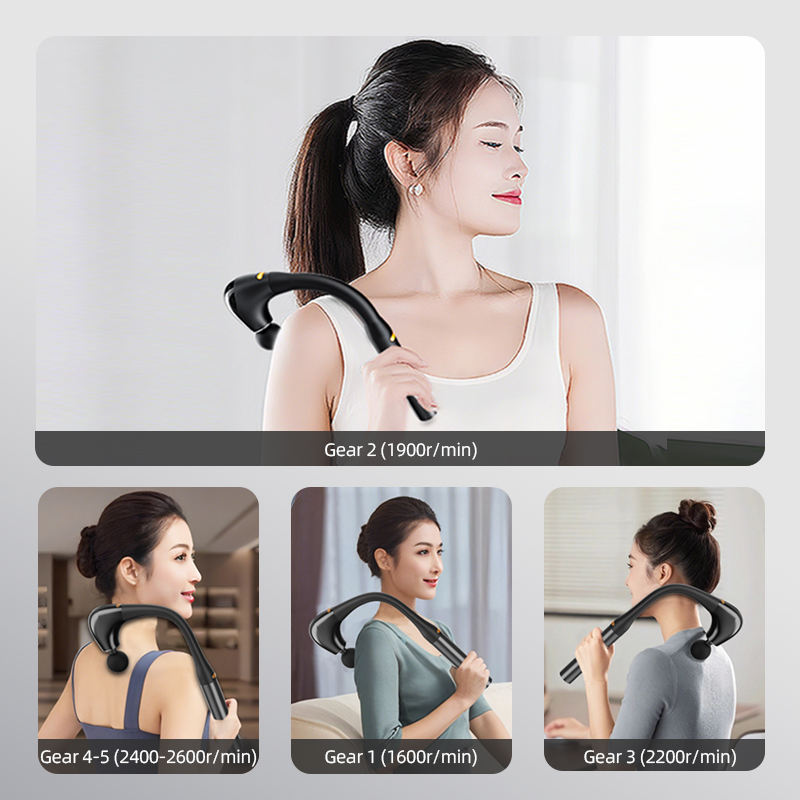 Handheld Muscle Therapy Fascia Massage Gun Electric Detachable Deep Tissue Health Massage Hook Gun With BLDC Brushless Motor