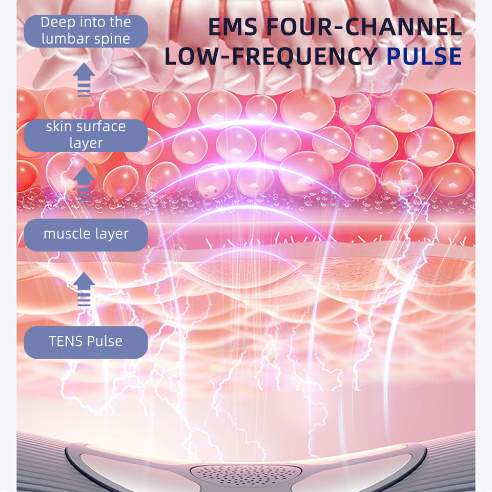 Intelligent Therapy Device Traction Device Lumbar Spine Intervertebral Disc Heating Moxibustion Waist Massager