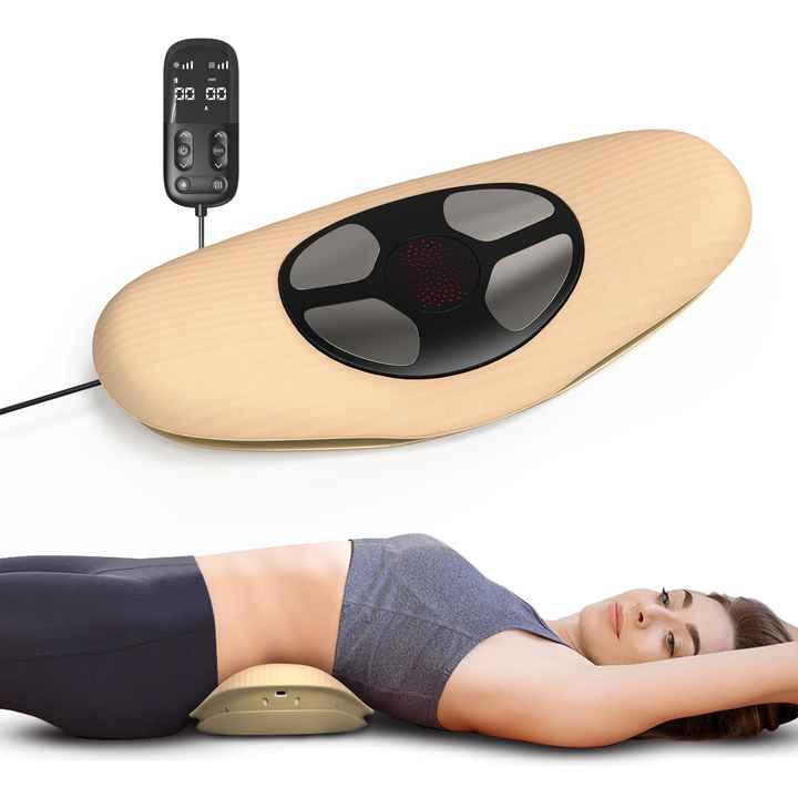 Intelligent Therapy Device Traction Device Lumbar Spine Intervertebral Disc Heating Moxibustion Waist Massager