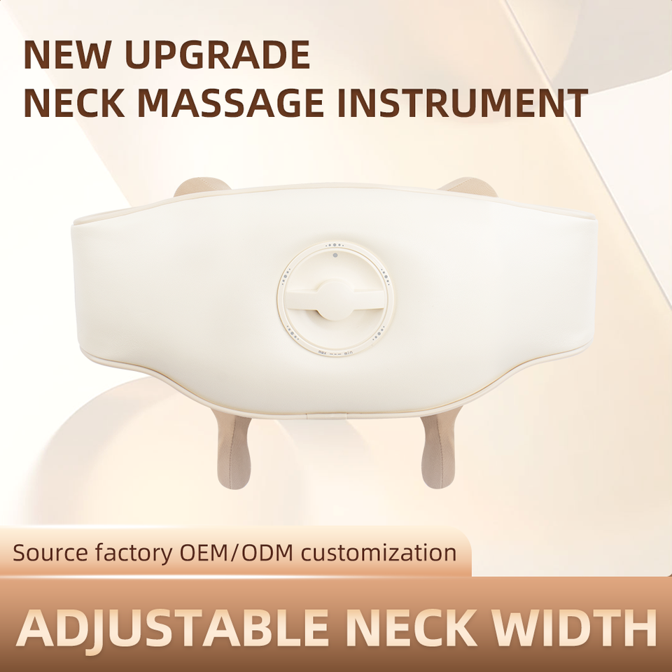 Adjustable Width Neck & Shoulder Protection Massager Cervical Spine Waist Back Kneading Device for Comfortable Massage