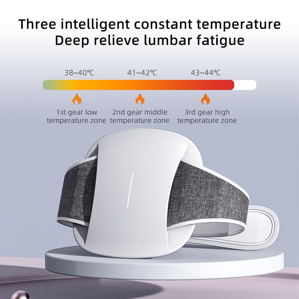 Lumbar Spine Massager Intelligent Electric Hot Compress Pulse Abdominal Massage Belt Waist Protection Massager