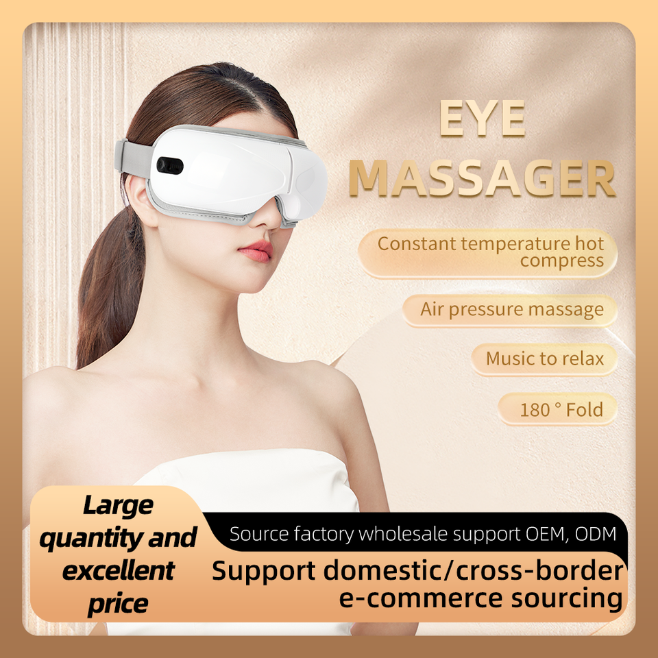 Smart Beauty Eye Massage Machine Heat Compress Vibrating Air Pressure 4 Modes Electric Eye Massager With Music