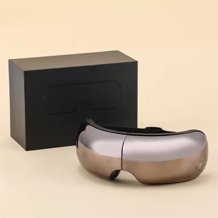 Smart Eye Massager with Air Pressure Heat Vibration and Music for Eye Strain Relief & Face Relaxation Digital Eye Mask