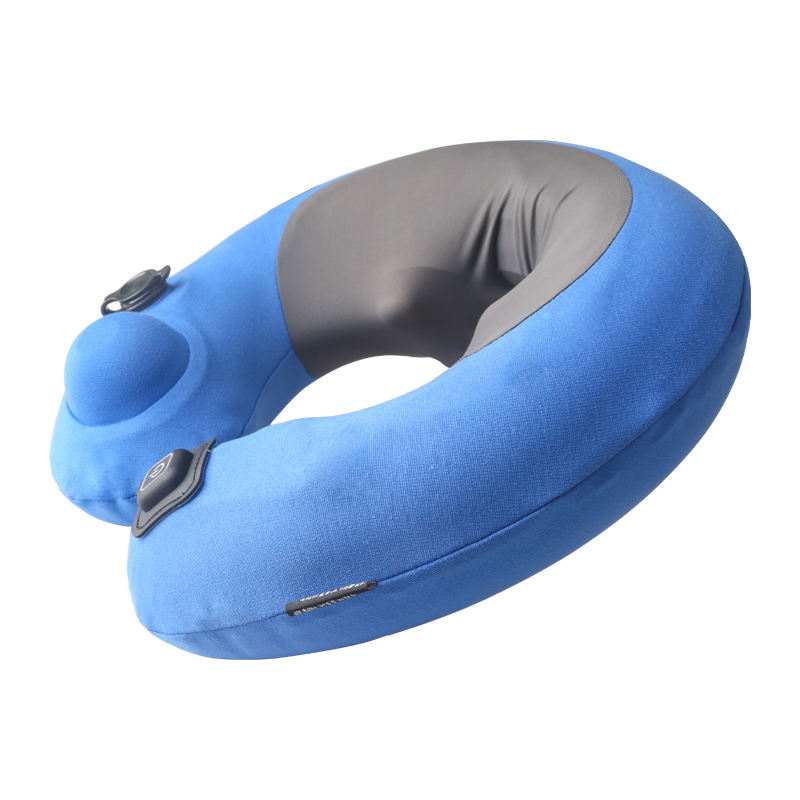 Inflatable Neck and Shoulder Massager Realistic Massage Kneading Travel U-Shape Portable Massage Pillow