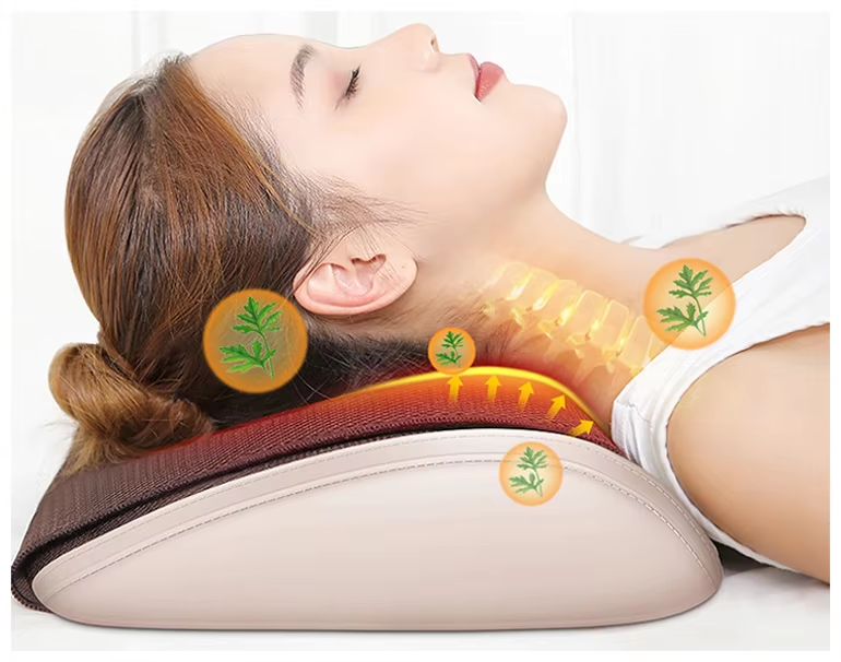 Wholesale Electric Heating Infrared Physiotherapy 3D Kneading Body Neck Pressure Activated Relaxation Customized Color Massager